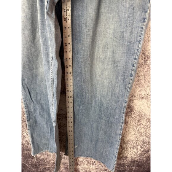 Anchor Blue Jeans Mens 36x34 Blue Y2K Beyond Baggy Loose Fit Wide Leg Distressed - Picture 6 of 12
